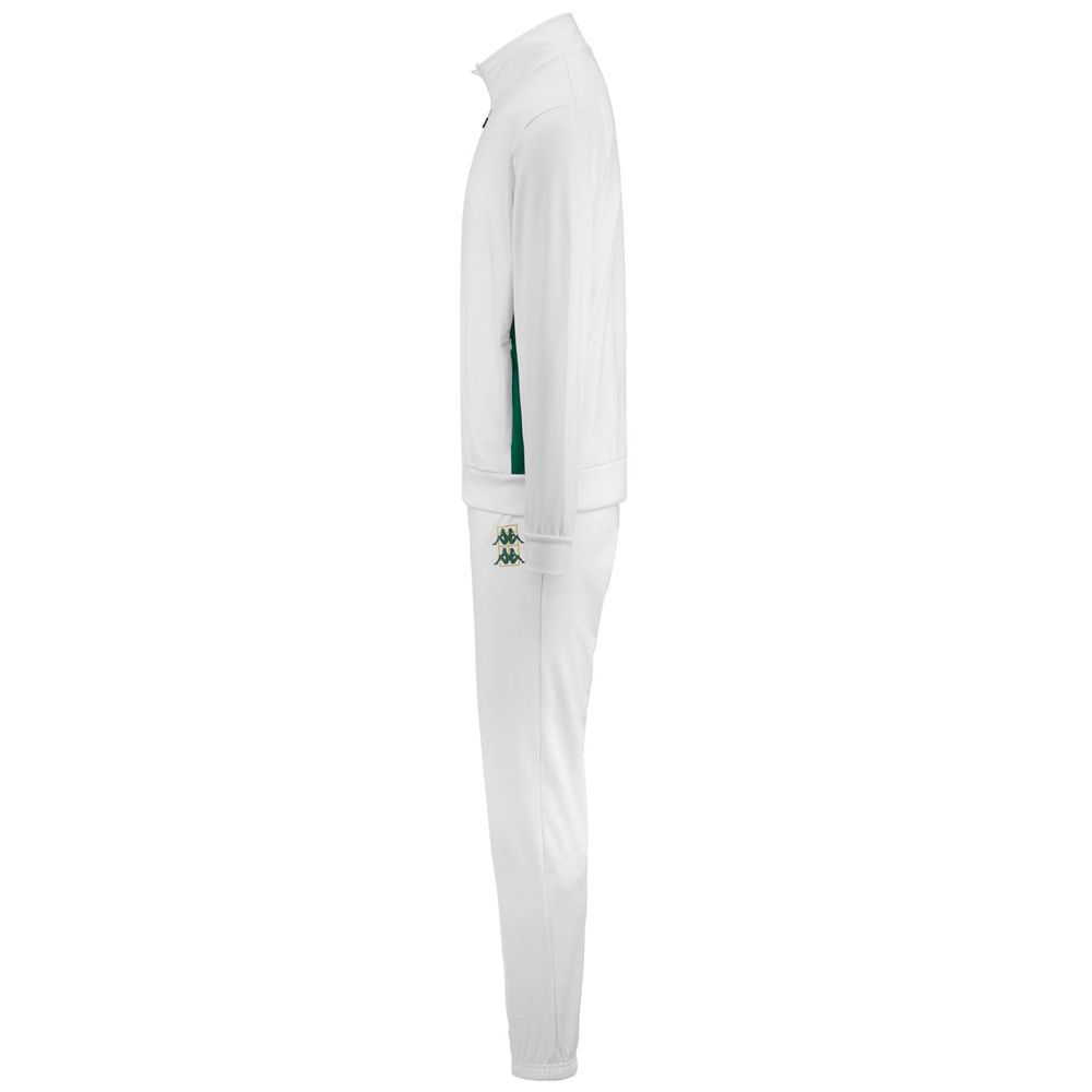 Men Kappa Dotus Tracksuit White | TV4298351