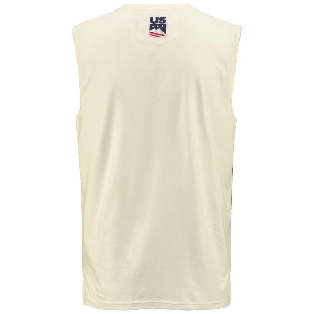 Men Kappa Drideca Us Tank Top White | MI2758306