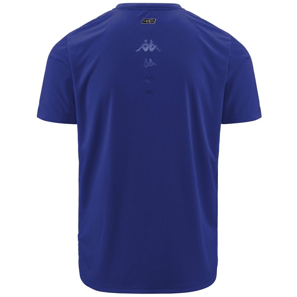 Men Kappa Eocene T-Shirt Blue | AB5306294