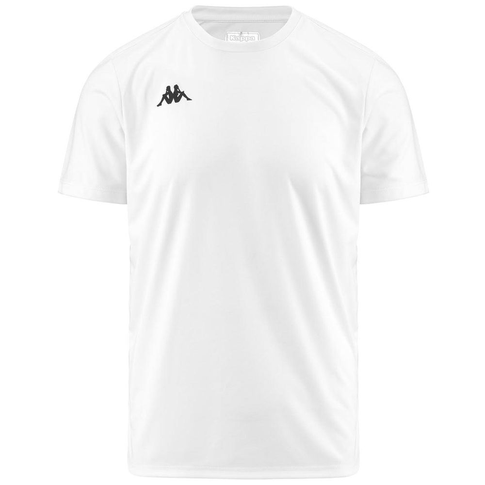 Men Kappa Eocene T-Shirt White | GH7483051