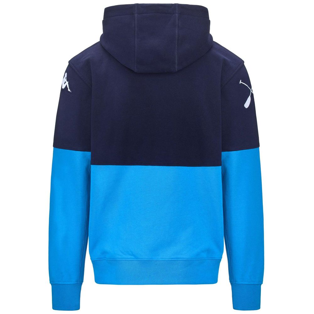 Men Kappa Eroi Hood Italia Fick Hoodie Blue | CM5672814