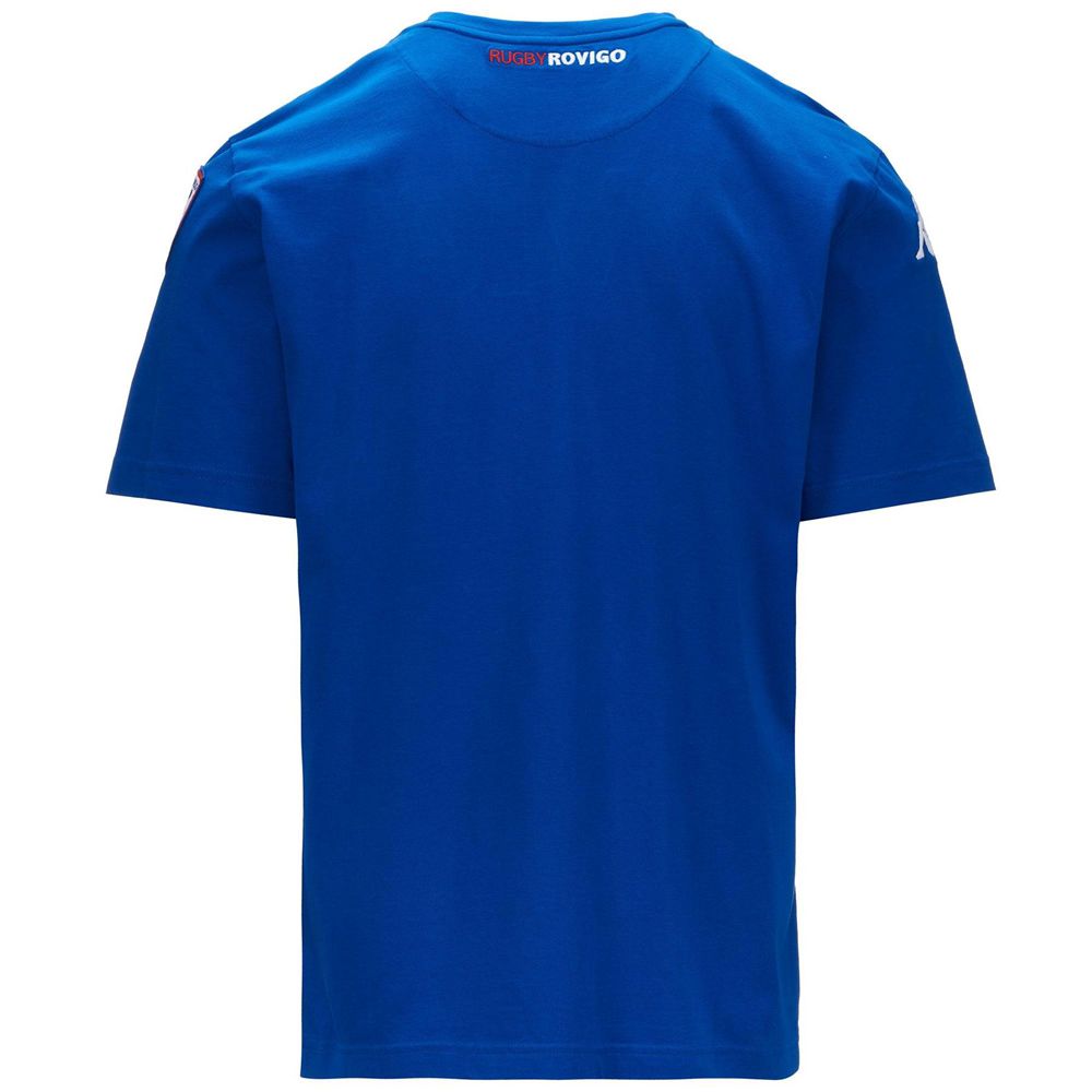 Men Kappa Eroi Tee Rovigo T-Shirt Blue | GZ6923074