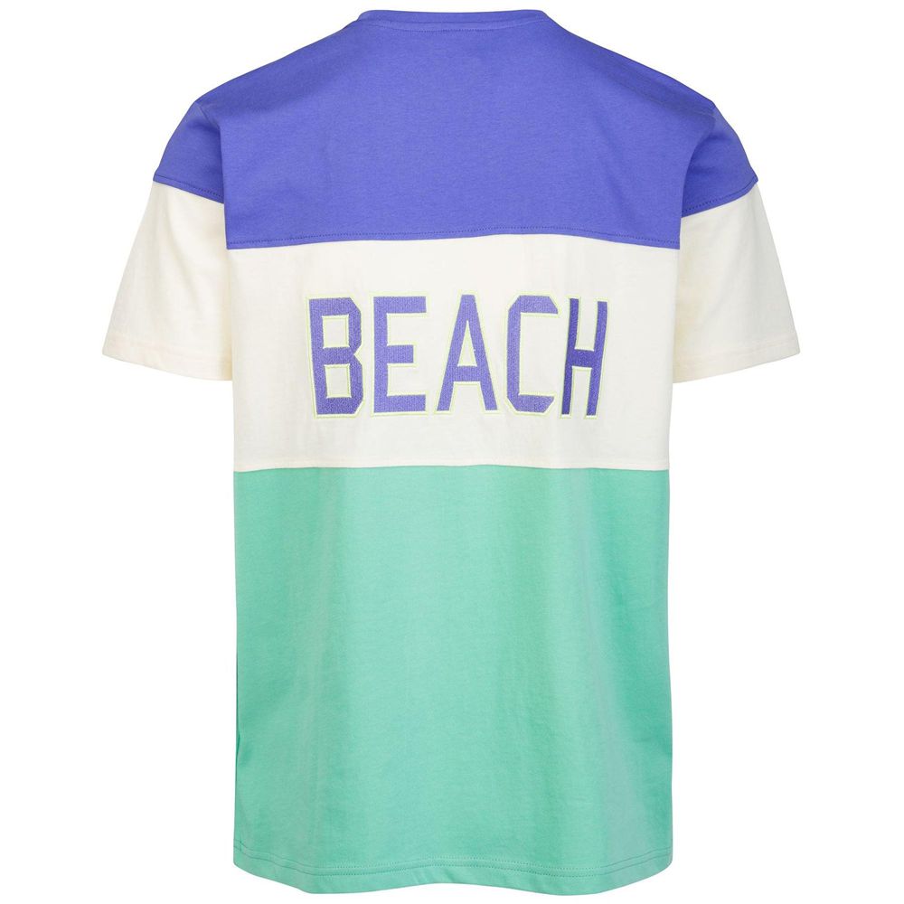 Men Kappa Eroi Tee Venice Beach T-Shirt Green | PW7506123