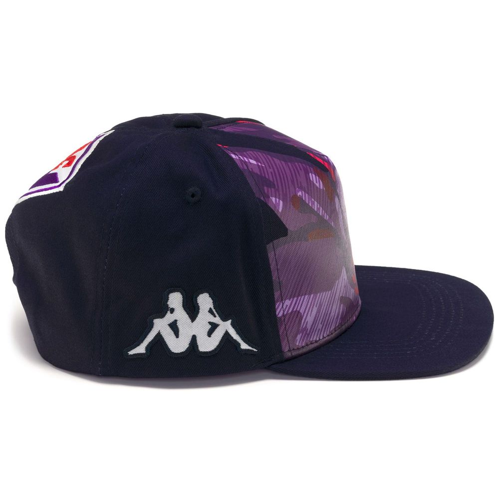 Men Kappa Esetyflat Fiorentina Cap Navy | YO6541207