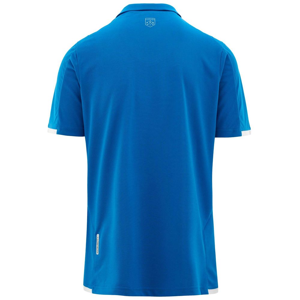 Men Kappa Kombat Azety Fig Jersey Blue | IV7352908