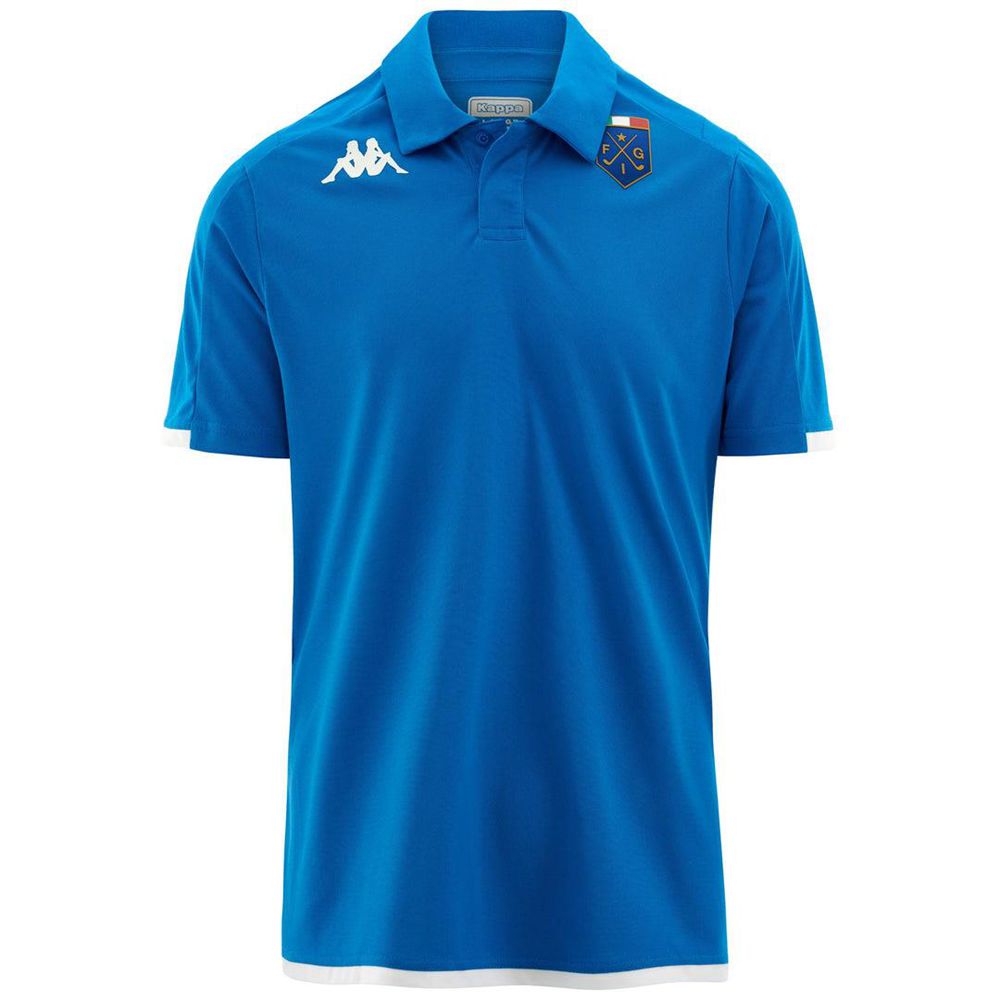 Men Kappa Kombat Azety Fig Jersey Blue | IV7352908