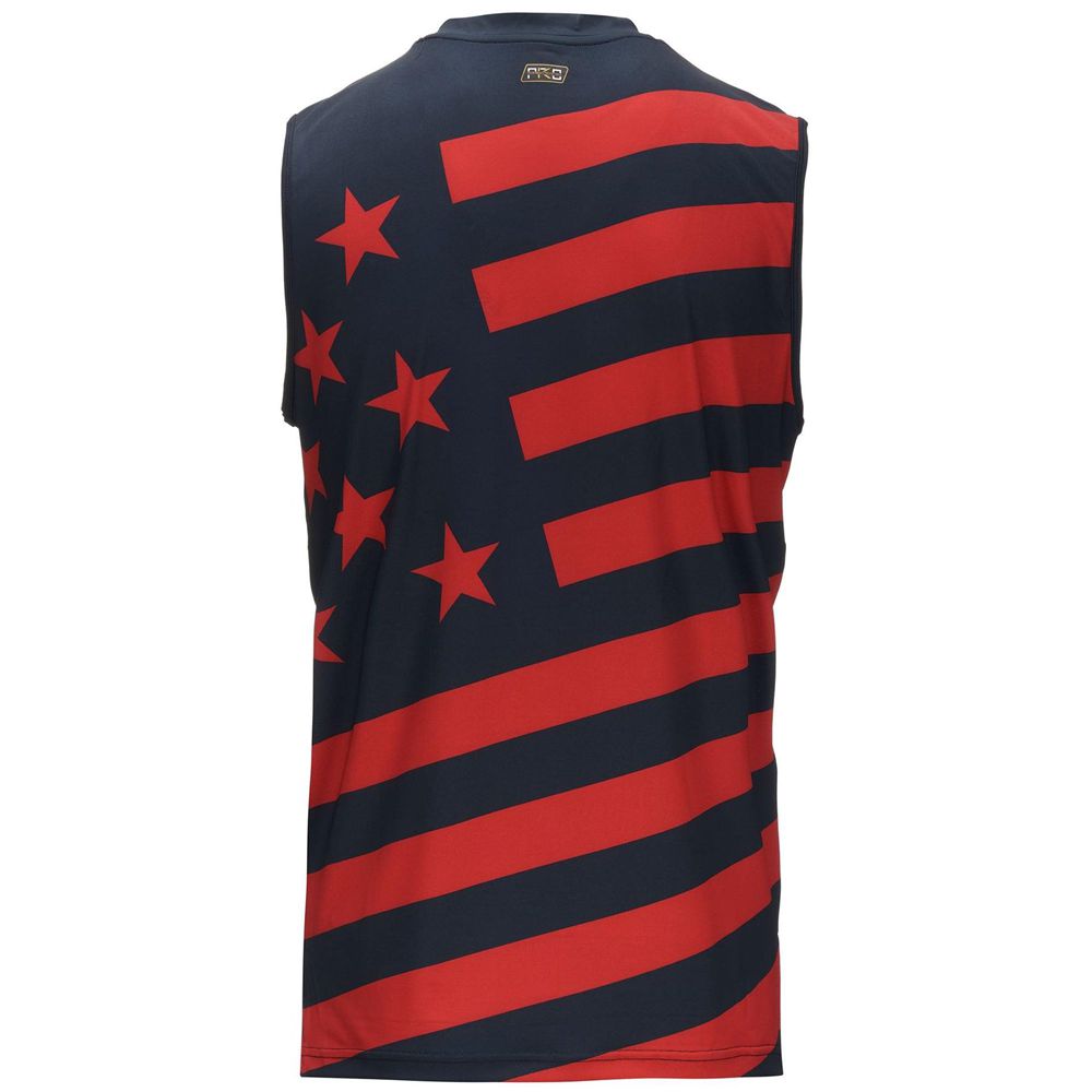 Men Kappa Kombat Drideg Us Tank Top Navy | QR7426035