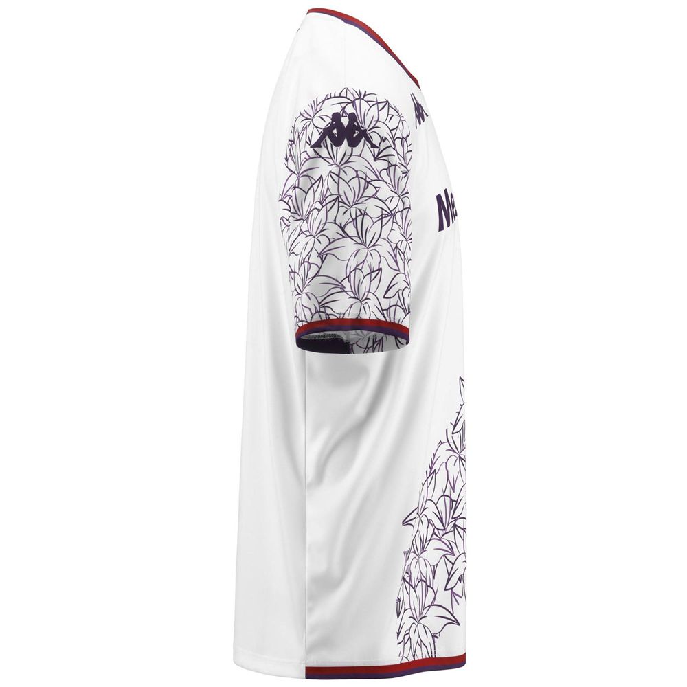 Men Kappa Kombat Extra 2024 Fiorentina Jersey White | EW1820953