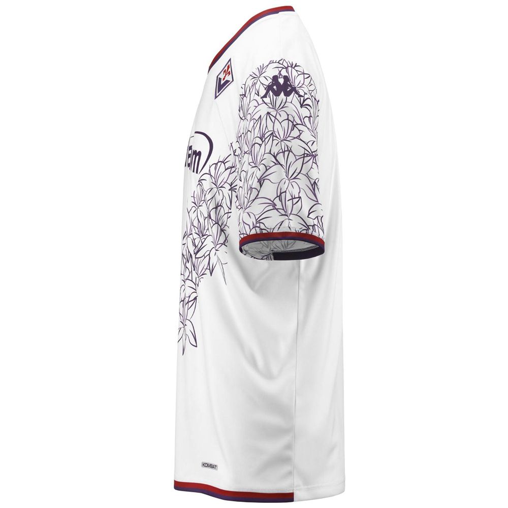 Men Kappa Kombat Extra 2024 Fiorentina Jersey White | EW1820953