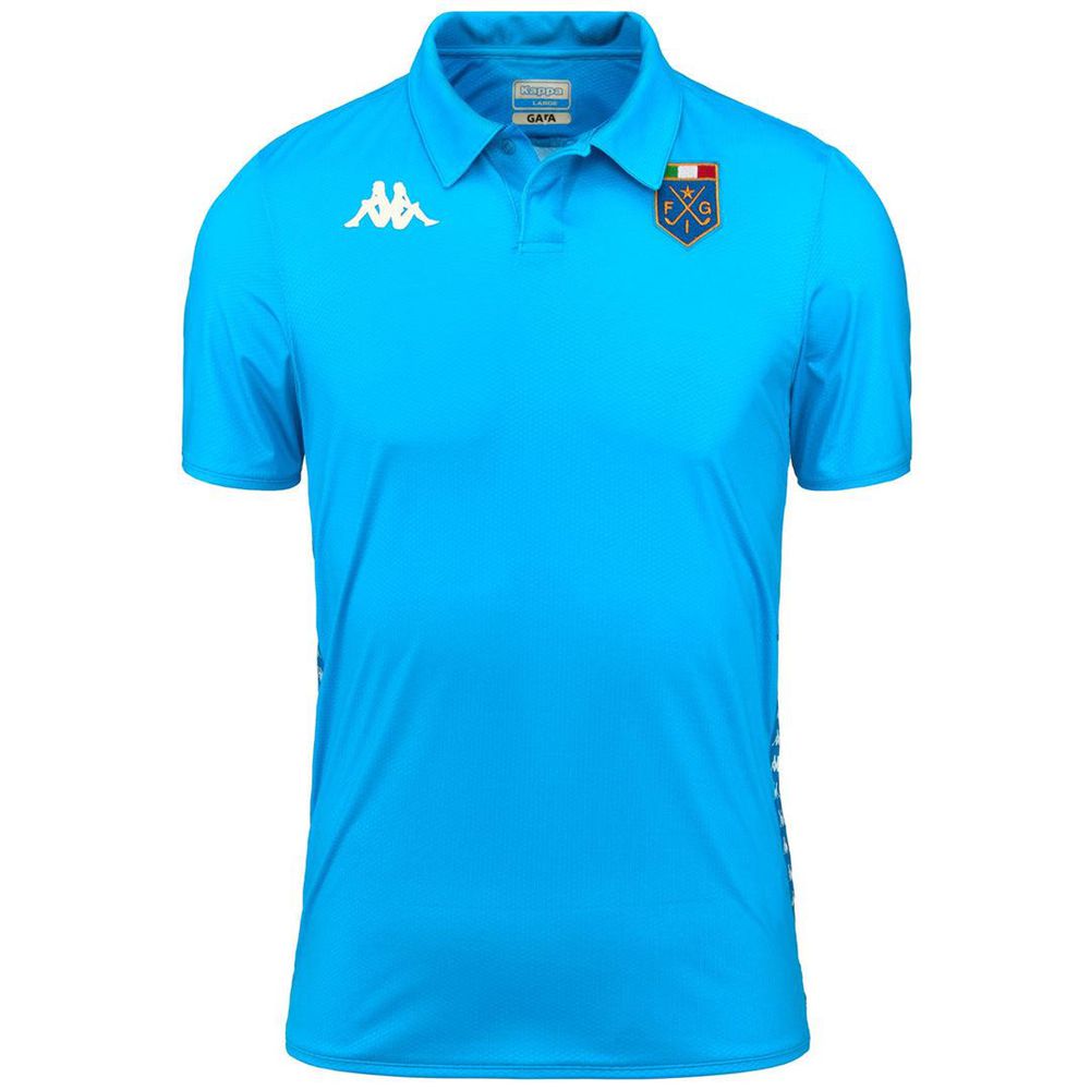 Men Kappa Kombat Fig Jersey Blue | KJ8430219