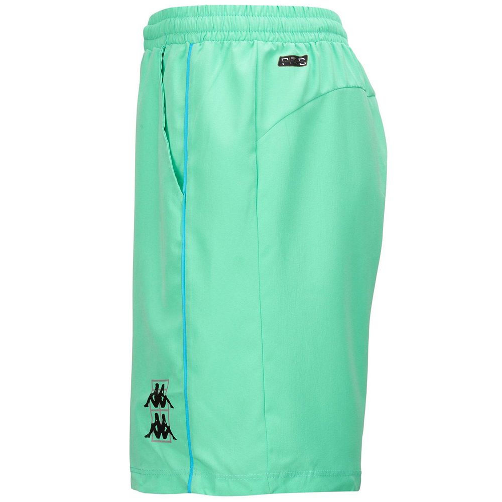 Men Kappa Kombat Padel Fivio Shorts Green | YK8549716