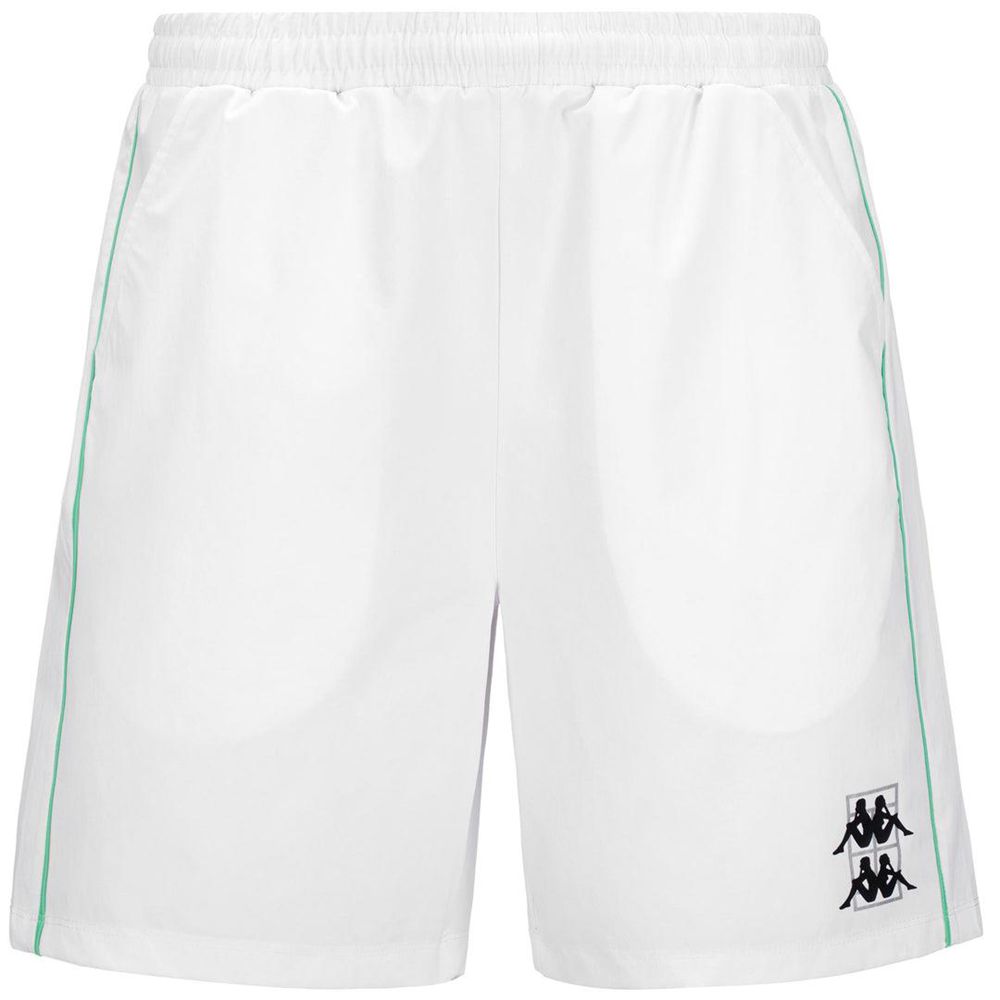 Men Kappa Kombat Padel Fivio Shorts White | RI4398165