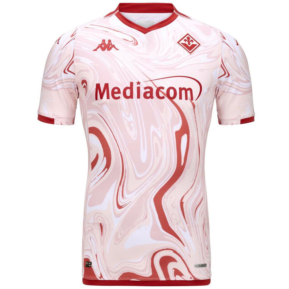 Men Kappa Kombat Pro 2024 Fiorentina Jersey Pink | UO5369478