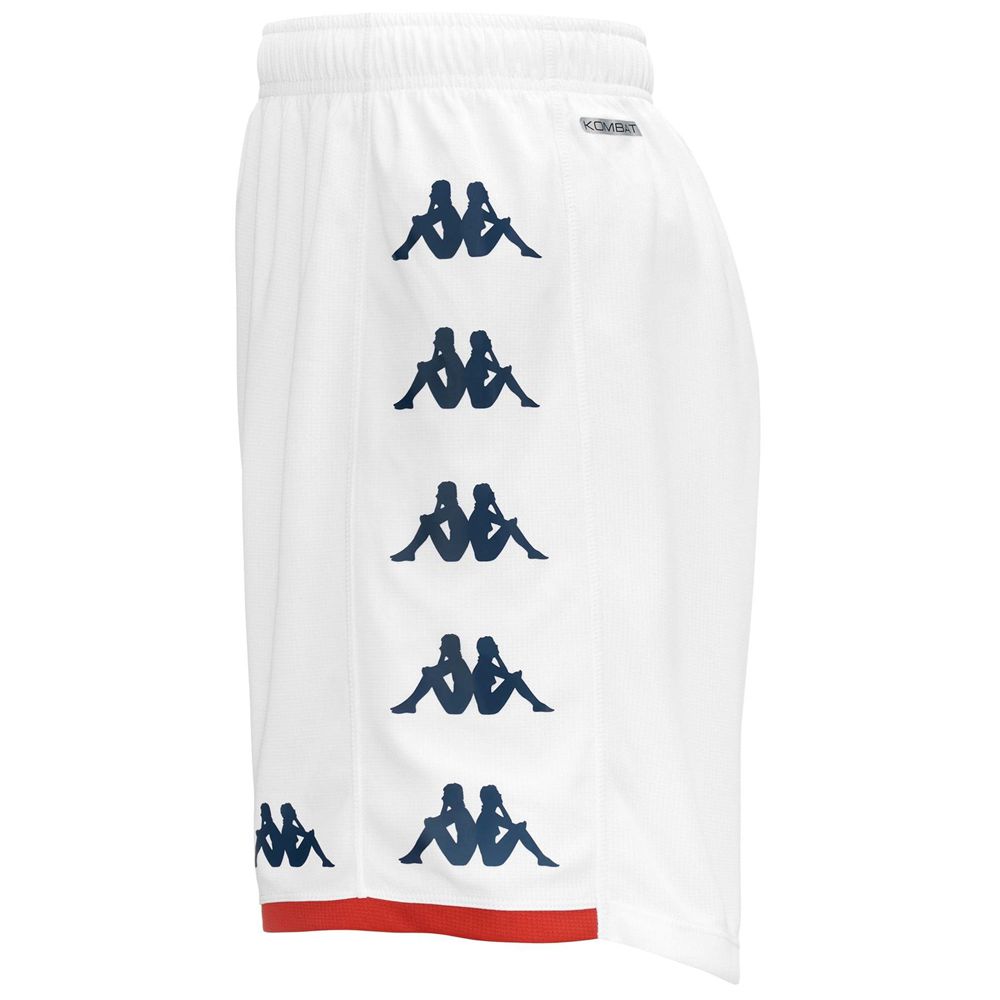 Men Kappa Kombat Ryder Genoa Shorts White | SD1754309