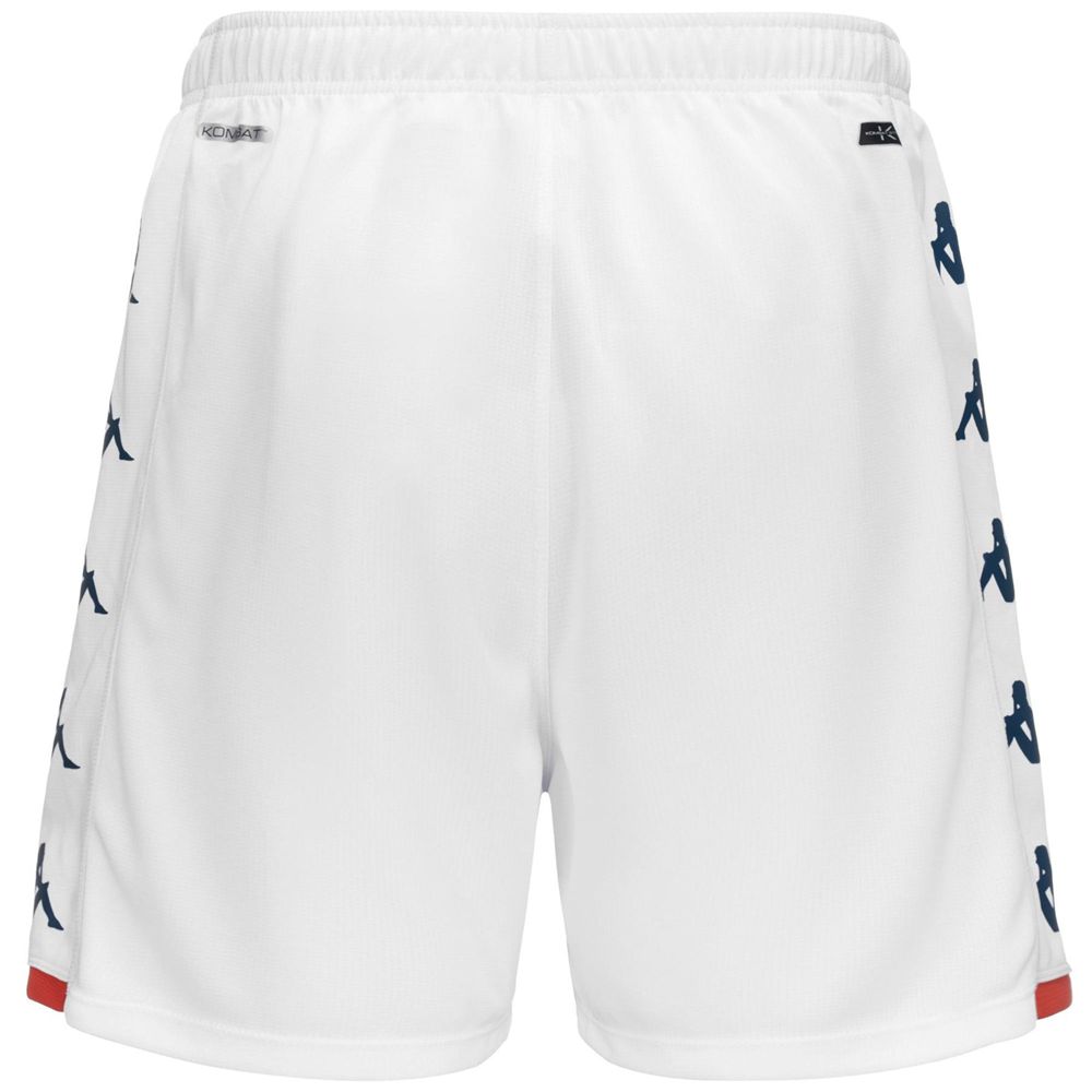 Men Kappa Kombat Ryder Genoa Shorts White | SD1754309