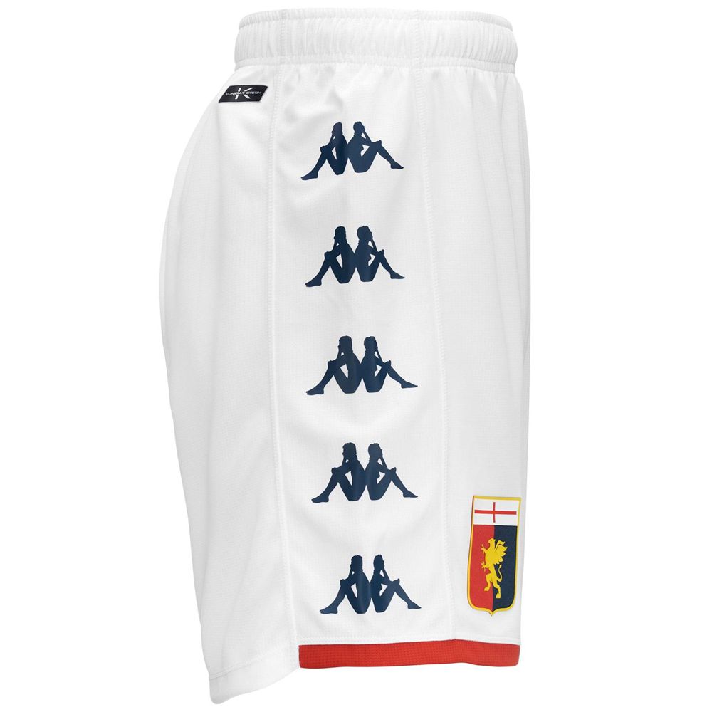 Men Kappa Kombat Ryder Genoa Shorts White | SD1754309