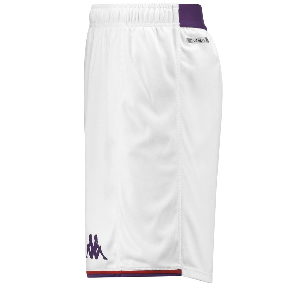 Men Kappa Kombat Ryder Pro Fiorentina Shorts White | MK0917345