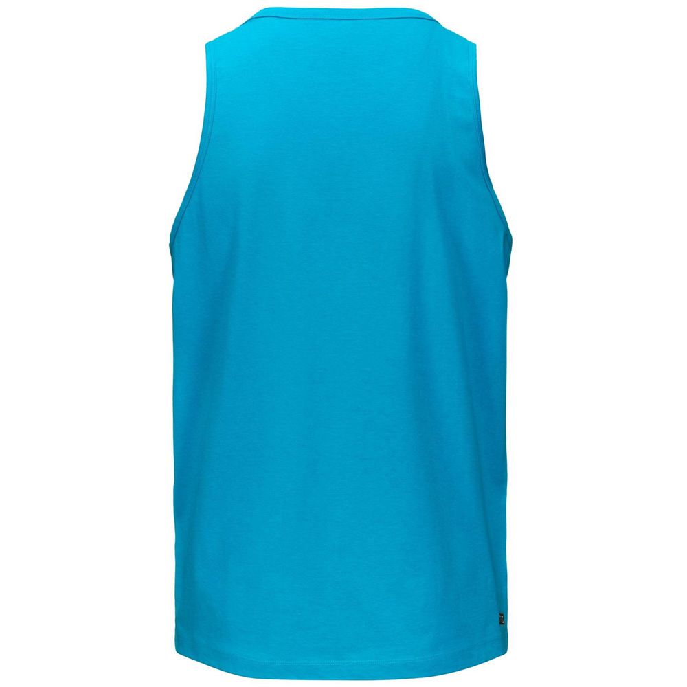 Men Kappa Kombat Wkt Ebolto Tank Top Blue | GL2690153