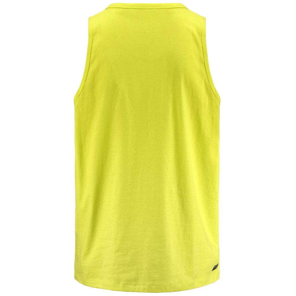 Men Kappa Kombat Wkt Ebolto Tank Top Yellow | WB1290364