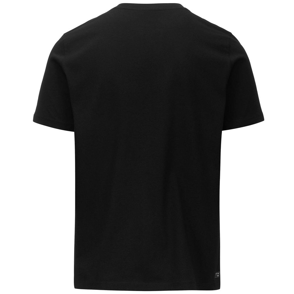 Men Kappa Kombat Wkt Ecairo T-Shirt Black | OD3180259