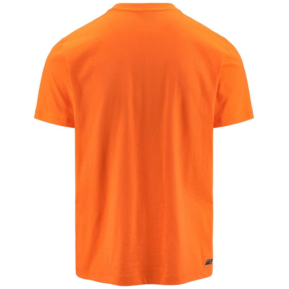 Men Kappa Kombat Wkt Ecairo T-Shirt Orange | VI9614570