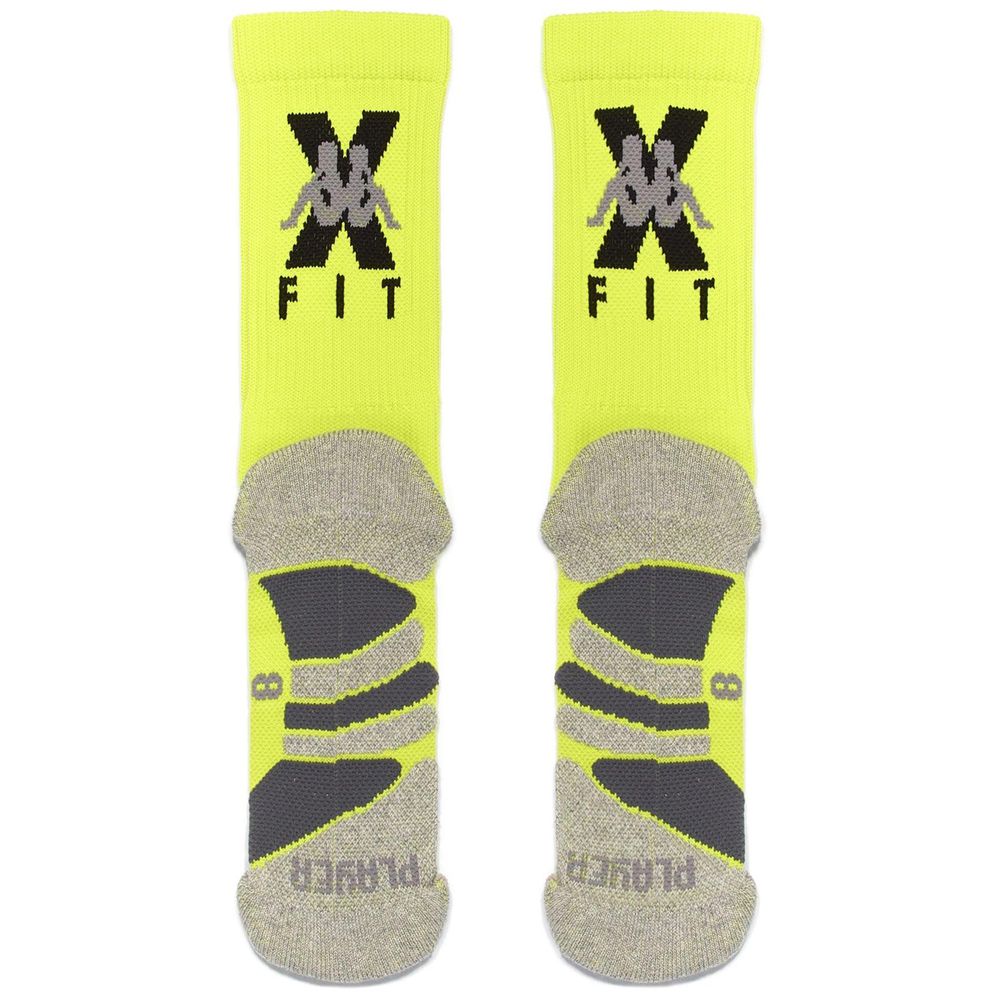 Men Kappa Kombat Wkt Ecross Socks Yellow | JZ0567348