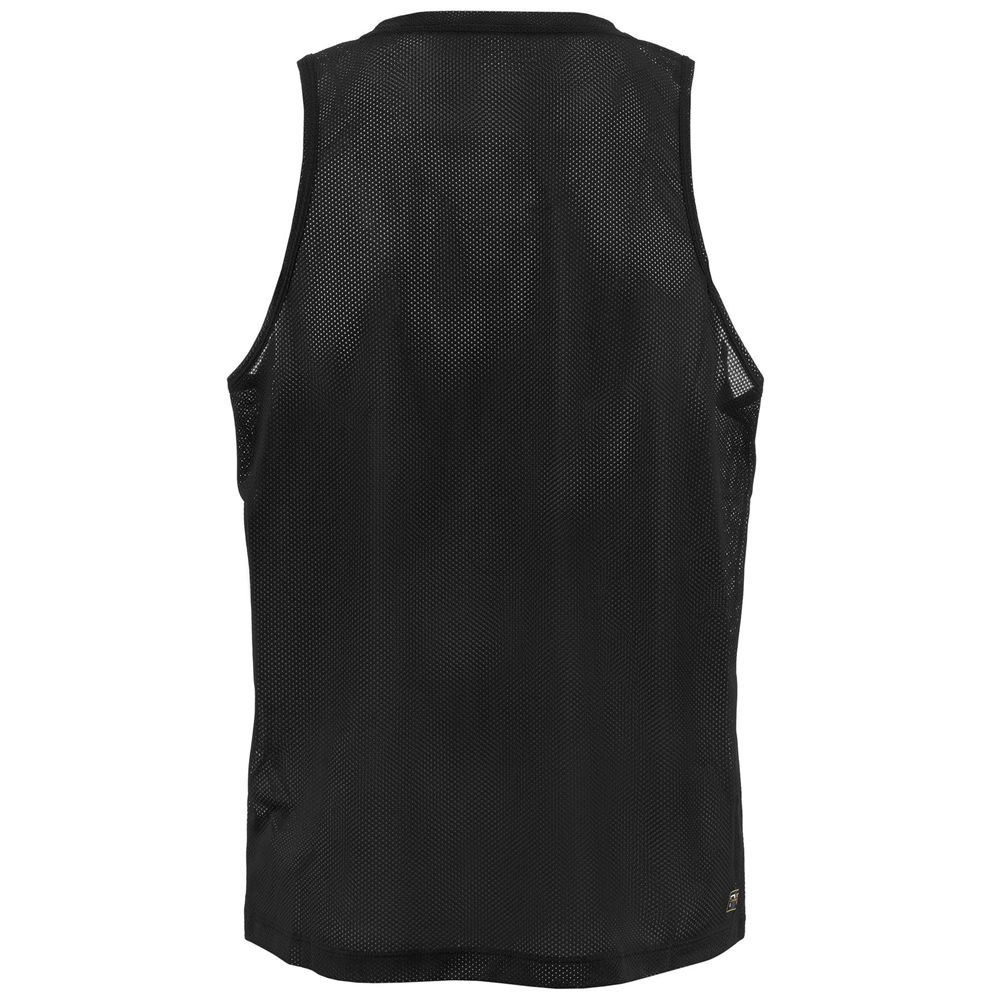 Men Kappa Kombat Wkt Egroe Tank Top Black | VL5376498