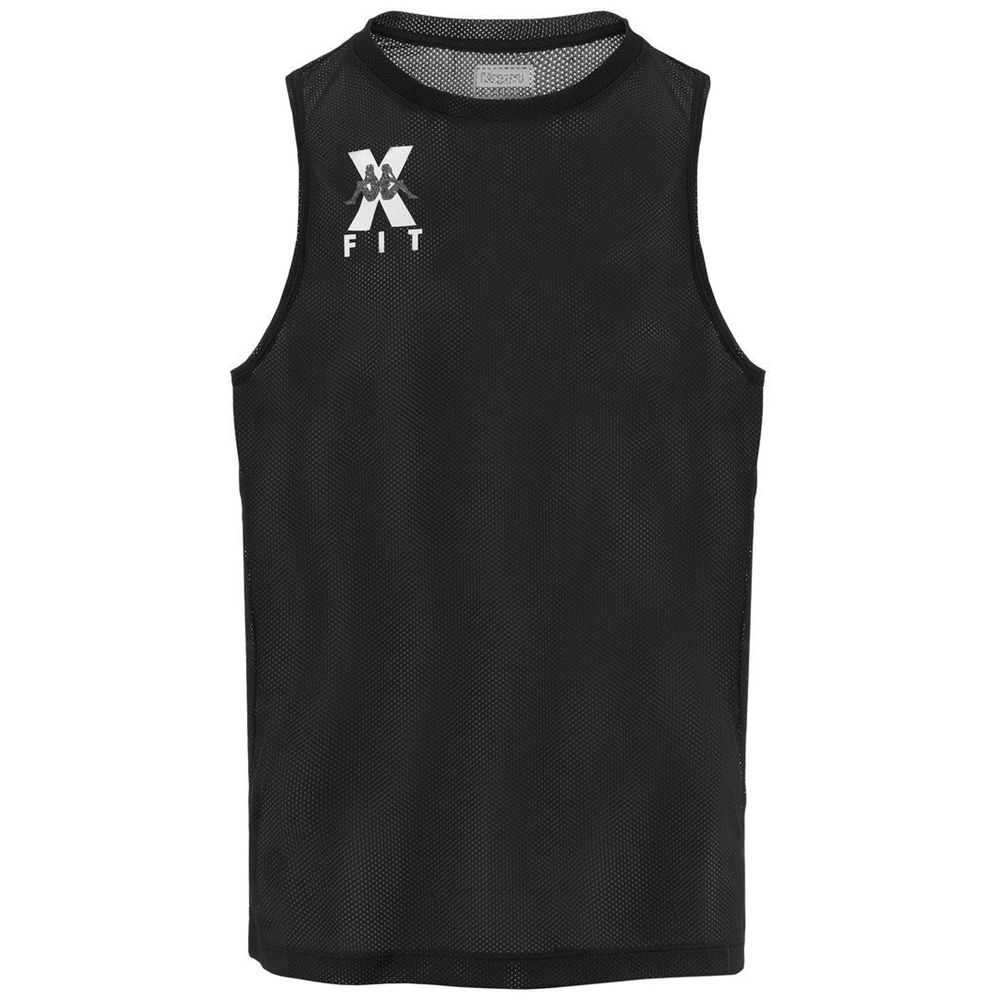 Men Kappa Kombat Wkt Egroe Tank Top Black | VL5376498