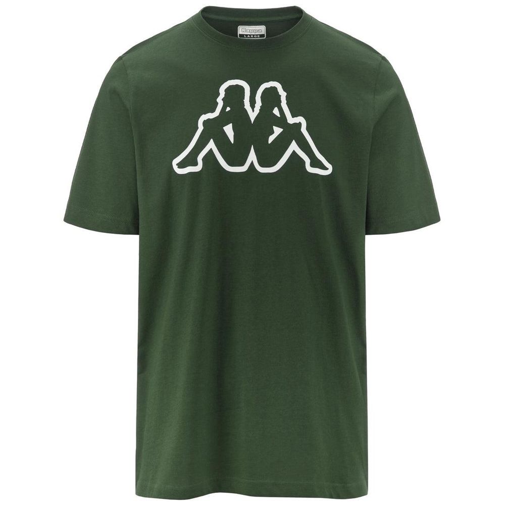 Men Kappa Logo Amberis T-Shirt Green | EO7831652