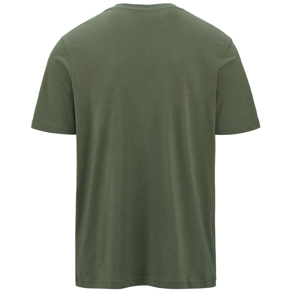 Men Kappa Logo Amberis T-Shirt Green | GI5426890