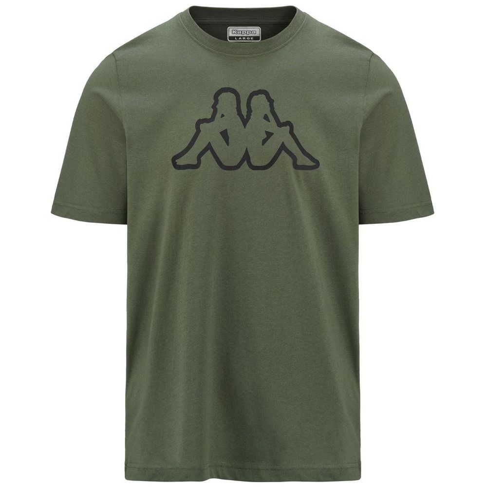 Men Kappa Logo Amberis T-Shirt Green | GI5426890