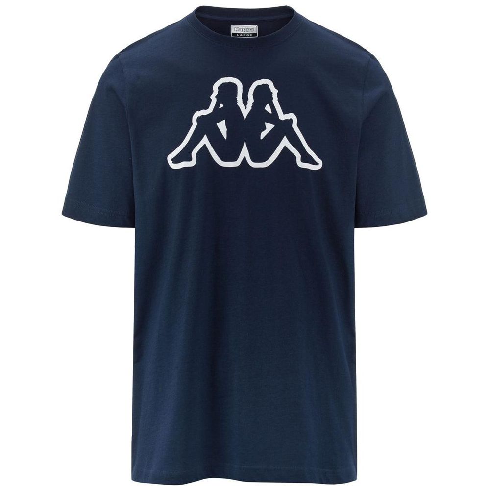 Men Kappa Logo Amberis T-Shirt Navy | ZD2507861