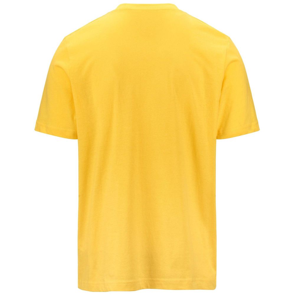 Men Kappa Logo Amberis T-Shirt Yellow | AK3792186