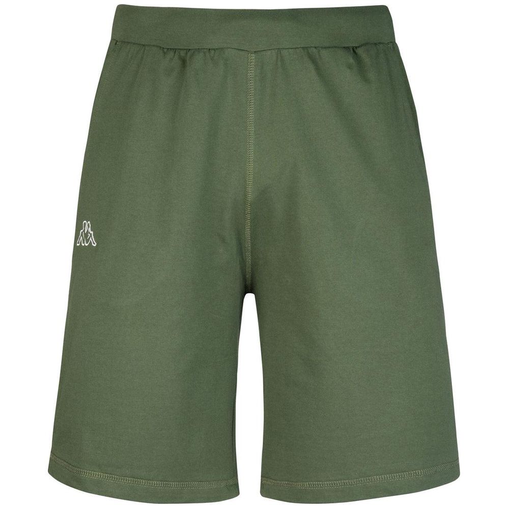 Men Kappa Logo Ariosto Shorts Green | ZP8934015