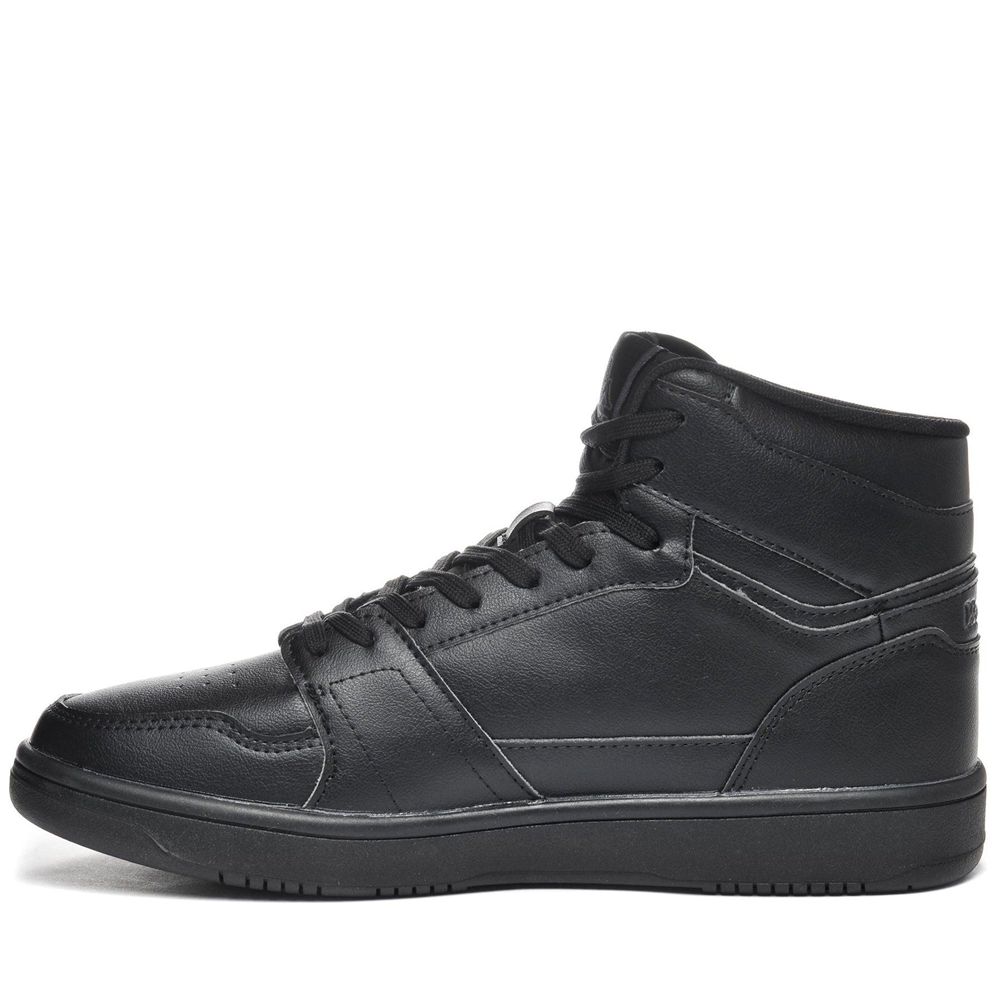 Men Kappa Logo Basil Md Sneakers Black | OA7139854