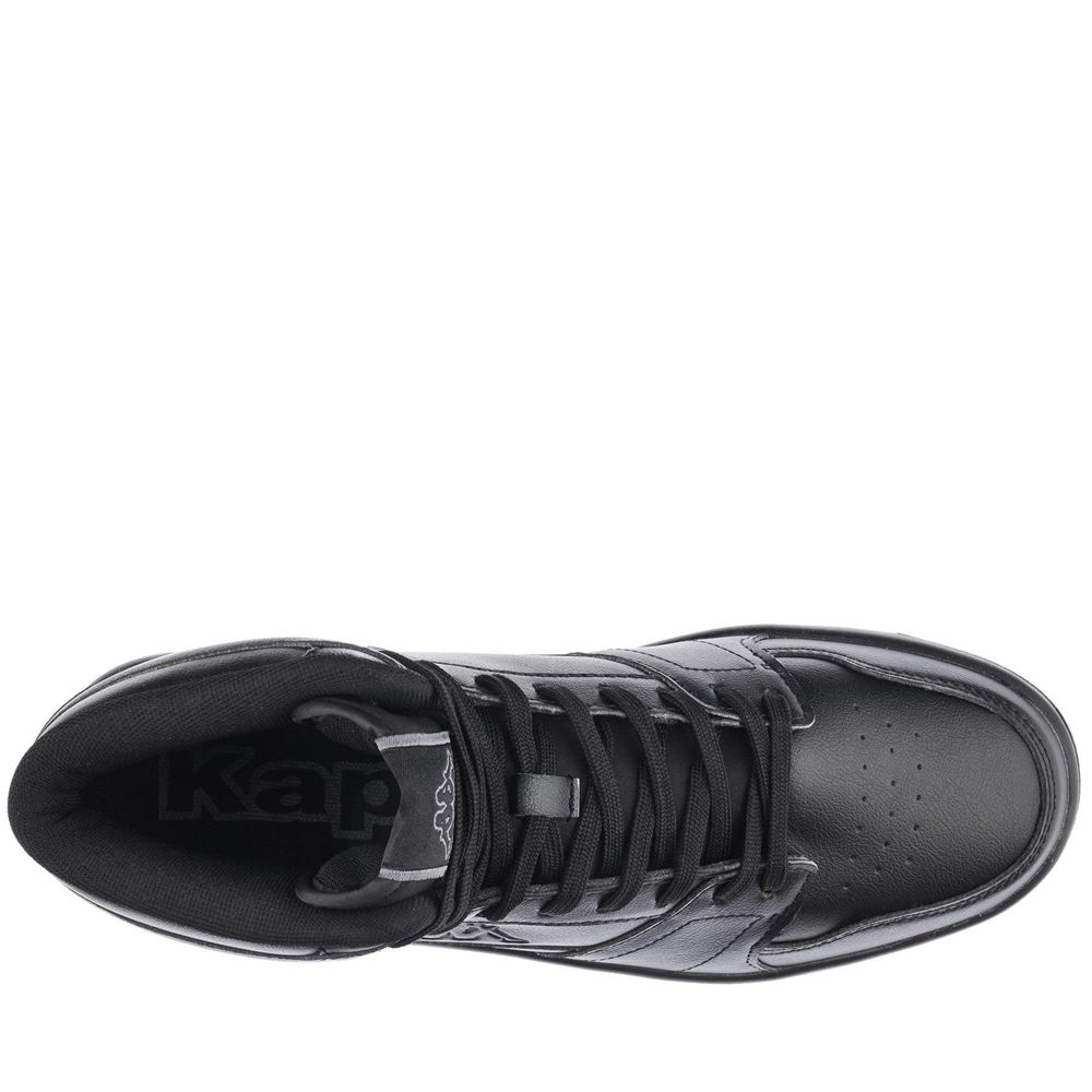 Men Kappa Logo Basil Md Sneakers Black | OA7139854