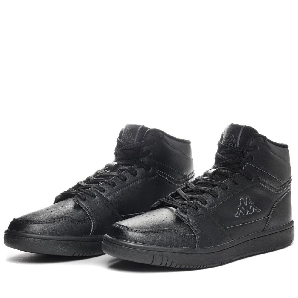 Men Kappa Logo Basil Md Sneakers Black | OA7139854