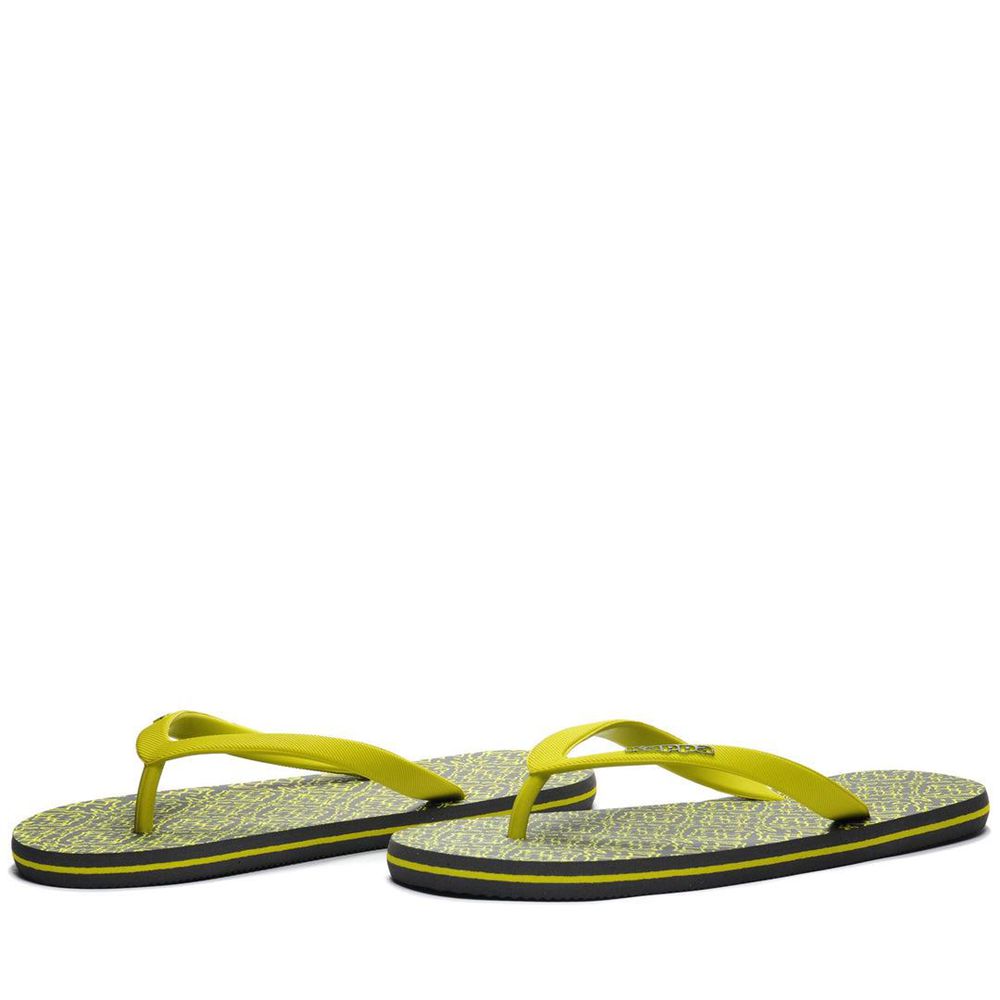 Men Kappa Logo Belkem Flip Flops Green | BU7238649