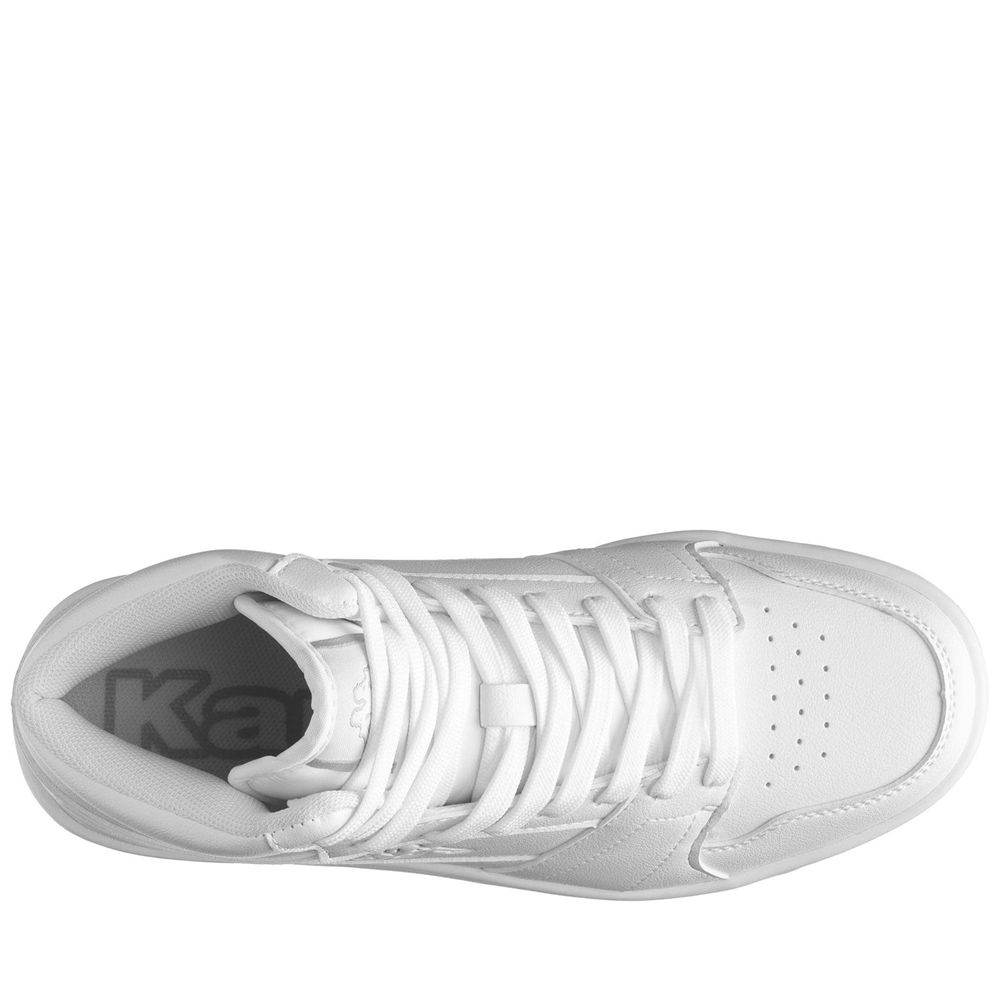 Men Kappa Logo Bernal Md Sneakers White | BW0137524