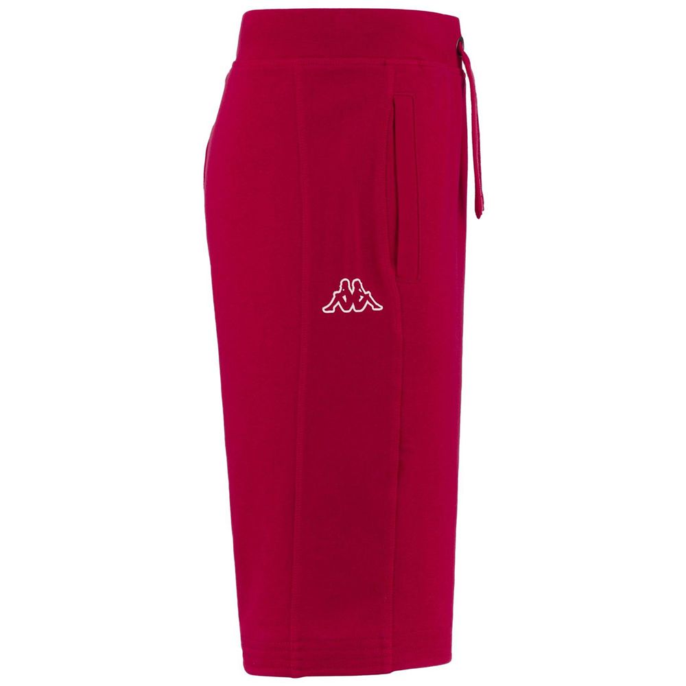 Men Kappa Logo Bilmer Shorts Red | CL2569348