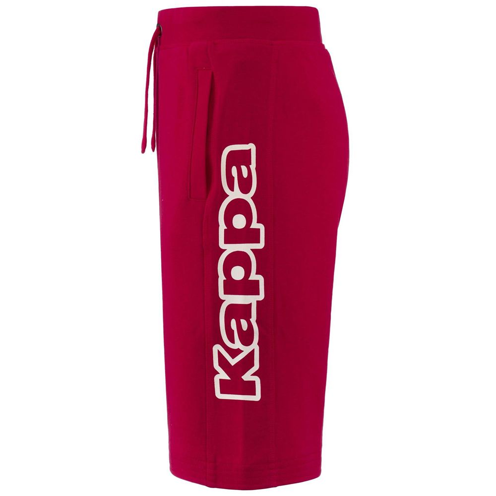 Men Kappa Logo Bilmer Shorts Red | CL2569348