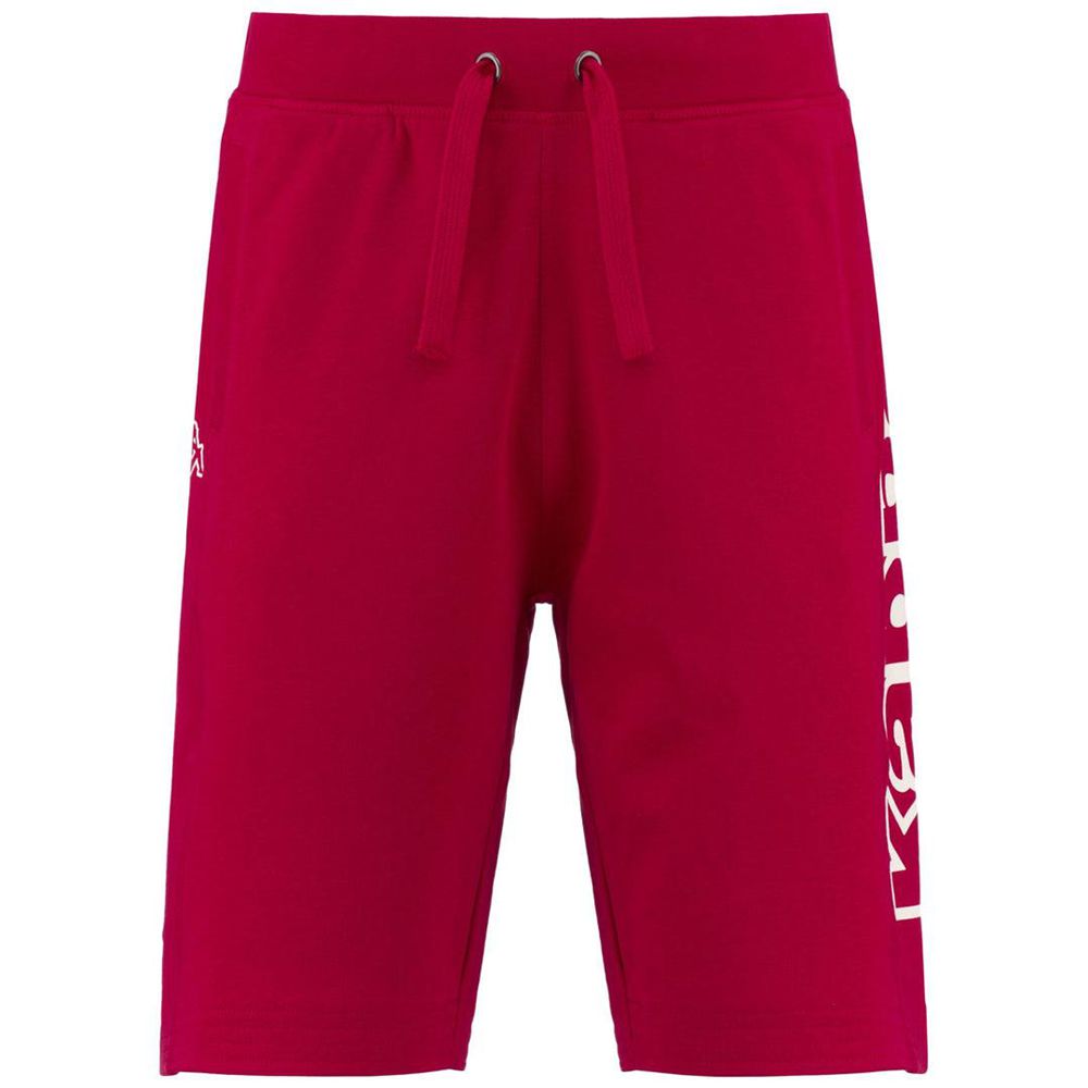 Men Kappa Logo Bilmer Shorts Red | CL2569348