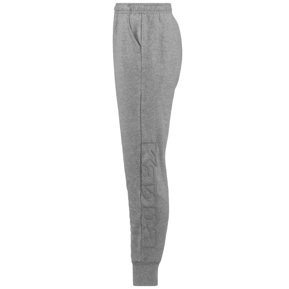 Men Kappa Logo Bipant Slim Pants Grey | AR3024758