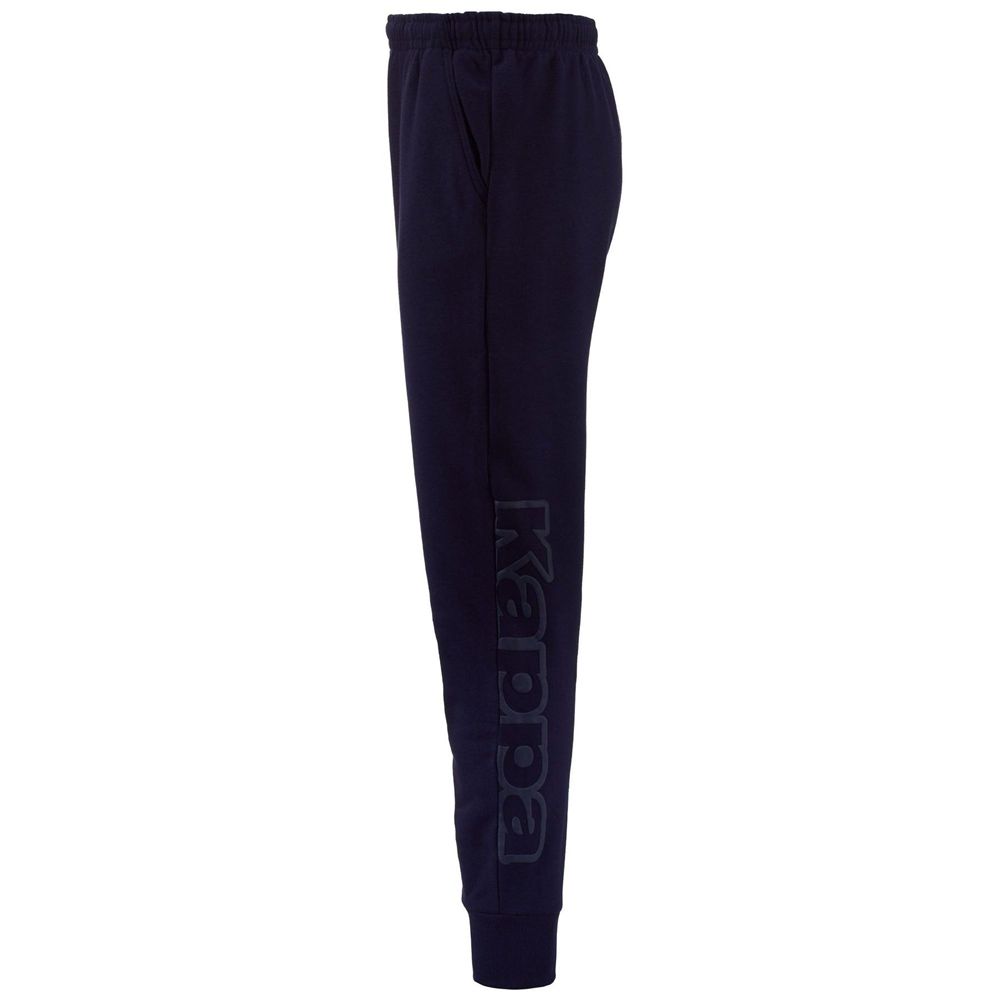 Men Kappa Logo Bipant Slim Pants Navy | DI1209837