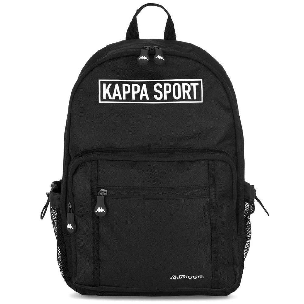 Men Kappa Logo Cloyster Backpack Black | FV0431765