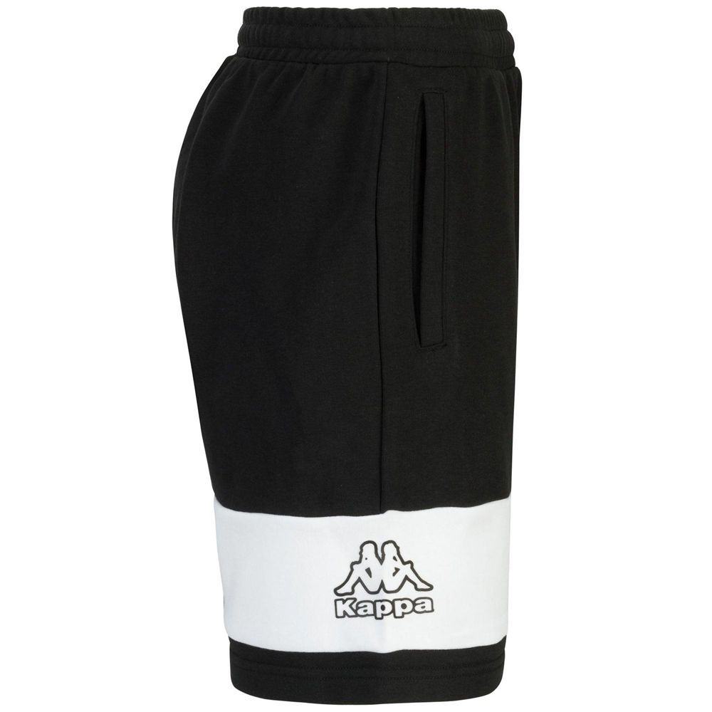 Men Kappa Logo Drit Shorts Black | SP9234068