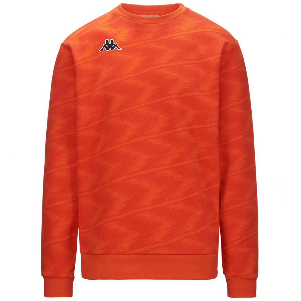 Men Kappa Logo Ebruno Sweater Orange | RE7019436