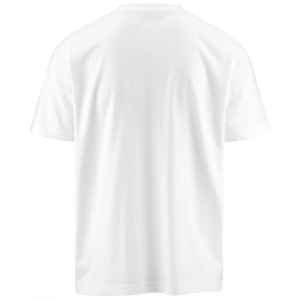 Men Kappa Logo Edgar T-Shirt White | CL3170428