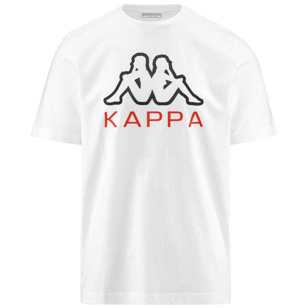 Men Kappa Logo Edgar T-Shirt White | CL3170428