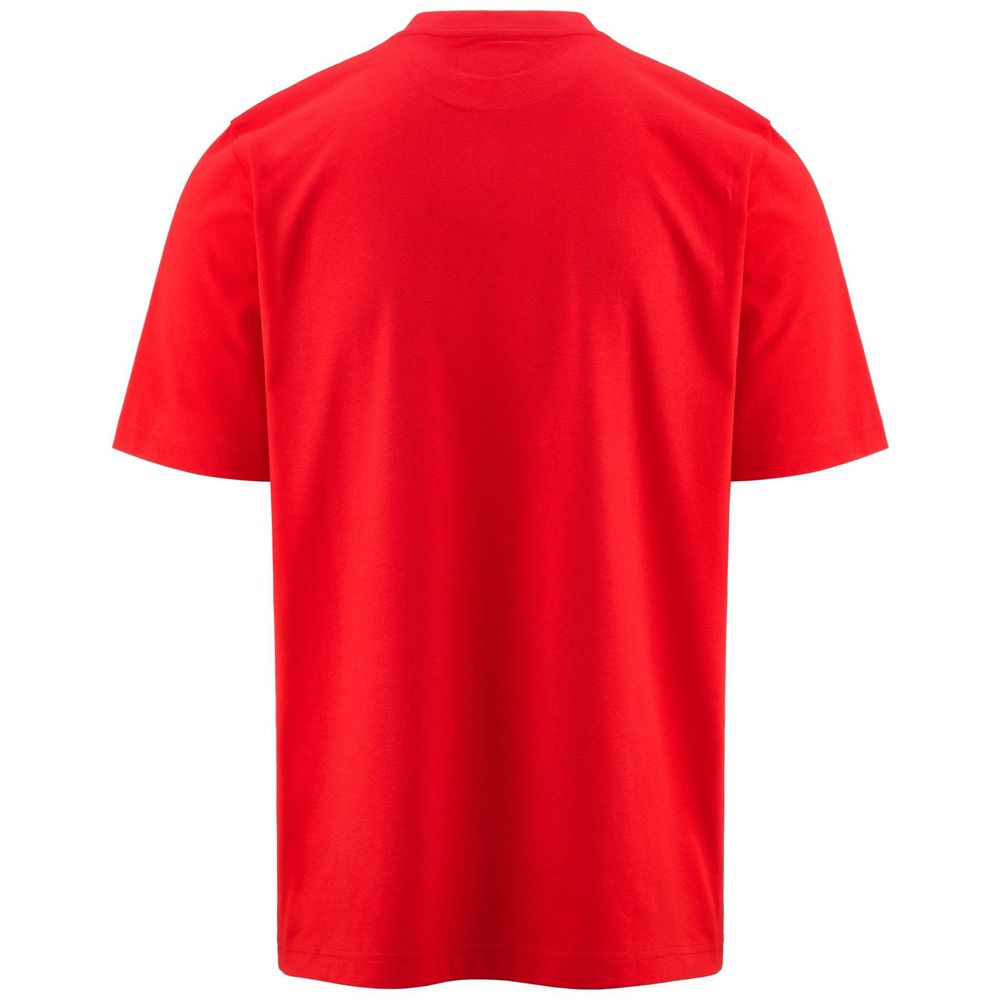 Men Kappa Logo Ediz T-Shirt Red | DT6357298